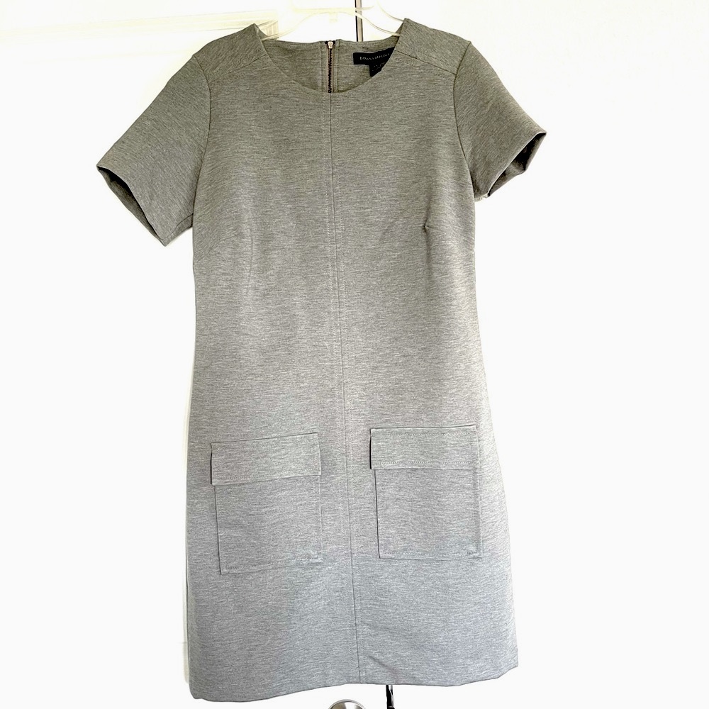 Banana republic short sleeve gray dress